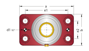 d70.02 bronzlu düküm blok guide bearing with bronze