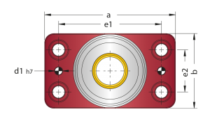 d70.05 grafitli düküm blok guide bearing non lubricant