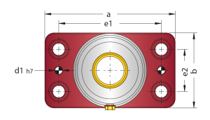d71.02 bronzlu düküm blok guide bearing with bronze
