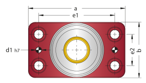 d71.05 grafitli düküm blok guide bearing non lubricant