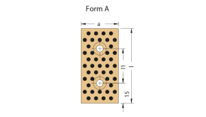 d81.01 grafitli sürtünme plakası wear plate with graphite insert