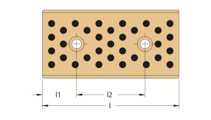 d82.01 grafitli sürtünme plakası wear plate with graphite insert