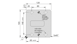 d88 10040 düz kam horizantal cam slide unit