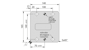 d88 10060 düz kam horizantal cam slide unit